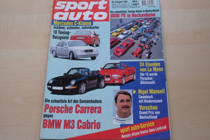 Deckblatt Sport Auto (08/1994)
